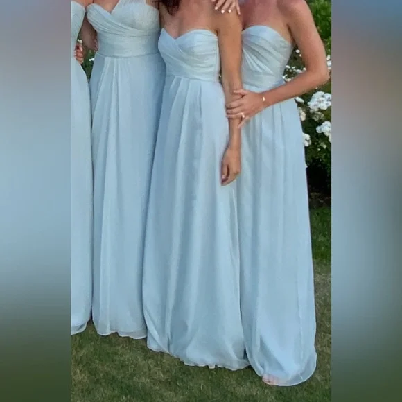 blue dress for baby girl Amsale Bridesmaid Dress Marie main image 1